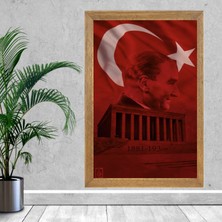Lioncraft Mustafa Kemal Atatürk Tablo, Çerçeveli Cam Tablo 20X30 cm