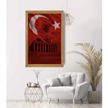 Lioncraft Mustafa Kemal Atatürk Tablo, Çerçeveli Cam Tablo 20X30 cm