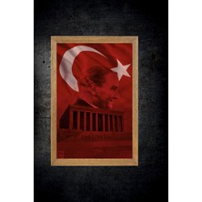 Lioncraft Mustafa Kemal Atatürk Tablo, Çerçeveli Cam Tablo 20X30 cm