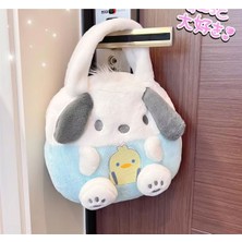 Sanrio Pochacco Peluş Çanta Çapraz Omuz Peluş Çanta Sevimli Peluş El Çantası