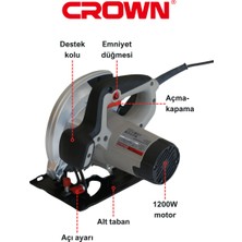 Crown Bakır Sargılı Dairesel Testere - 1200 W 165 mm CT15187-165 Hassas ve Açılı Kesim İçin