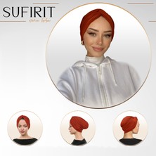 Sufirit Burgulu Bone - Tesettür Bone - Bone Eşarp- Hazır Bone Şal- Tasarım Bone Modelleri