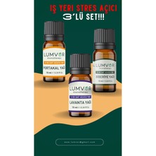 Lumvor İş Yeri Stres Açıcı Uçucu Yağı 3'lü Set 30 ml %100 Saf Ve Doğal (ESSENTİAL OİL) Aromaterapi