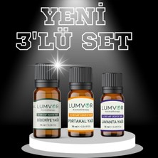 Lumvor İş Yeri Stres Açıcı Uçucu Yağı 3'lü Set 30 ml %100 Saf Ve Doğal (ESSENTİAL OİL) Aromaterapi