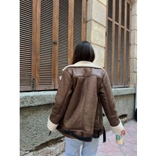 Sindi Moda Linda Tasarım Içi Kürklü Kaban 10028