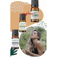 Lumvor Solunum Yollarını Açma Yağı 3'lü Set 30 ml %100 Saf Ve Doğal (ESSENTİAL OİL) Aromaterapi