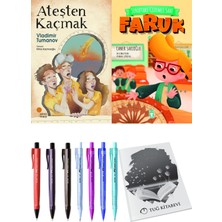 Sınıftaki Gizemli Saat Faruk ve Ateşten Kaçmak 2'li Set + Hediyeli