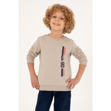 U.S. Polo Assn. Erkek Çocuk Taş Bisiklet Yaka Sweatshirt 50293546-VR049