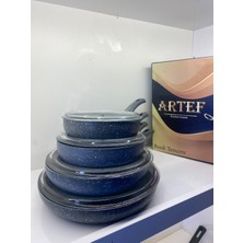 Artef Granit Kapaklı Tava Seti