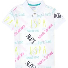 U.S. Polo Assn. Erkek Çocuk Beyaz Tişört 50263534-VR013