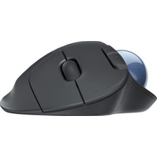 Logitech ERGO M575 Kablosuz İztopu Özellikli Konforlu Ergonomik Mouse - Siyah