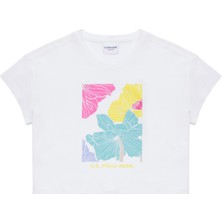 U.S. Polo Assn. Kız Çocuk Beyaz Tişört 50263410-VR013