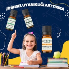 Lumvor Zihinsel Uyanıklık Uçucu Yağı 3'lü Set 30 ml %100 Saf Ve Doğal (ESSENTİAL OİL) Aromaterapi