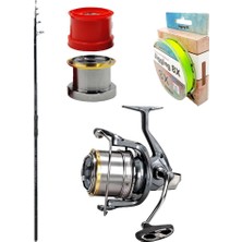 Yek Outdoor Yüksek Performans Okuma Olta Seti Okuma Ceymar Tele Surf 4.30M 6 Parça Surf Kamışı&okuma Flite Surf FLS35-1500AY Gunsmoke 9+1bb Olta Makinesi