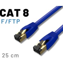 Irenıs 25 cm Cat8 Kablo F/ftp Lszh Ethernet Network Lan Ağ Kablosu