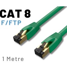 Irenıs 1 Metre Cat8 Kablo F/ftp Lszh Ethernet Network Lan Ağ Kablosu