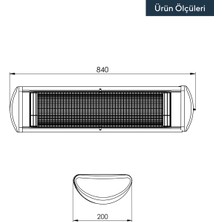 Kumtel Duvar Tipi Isıtıcı Infrared Ex-25