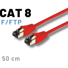 Irenıs 50 cm Cat8 Kablo F/ftp Lszh Ethernet Network Lan Ağ Kablosu