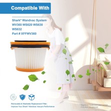 Haashu Shark Wandvac Sistemi WV360 WS620 WS630 Için 4 Paket Yedek Filtre (Yurt Dışından)