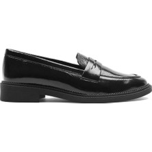 Celal Gültekin Kadın Siyah Rugan Deri Loafer