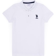 U.S. Polo Assn. Erkek Çocuk Beyaz Tişört Basic 50262958-VR013