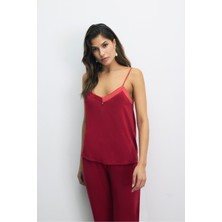 House Of Silk Aria Extra Yumuşak Viskon Pijama Takımı Kırmızı