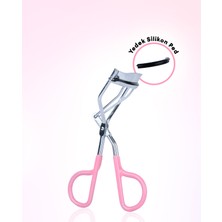 MISSHA Pembe Detaylı Kirpik Kıvırıcı Eyelash Curler (Yedek Silikon Pedli)