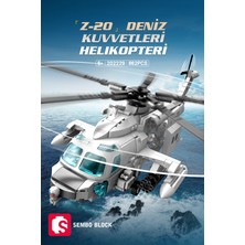 Sembo Block Z-20 Donanma Helikopteri 862 Parça Yapı Blokları LEGO ile Uyumlu (202229)