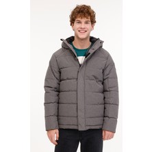 Kinetix ml Downey Coat 4pr Grı Melanj Erkek Kısa Kaban