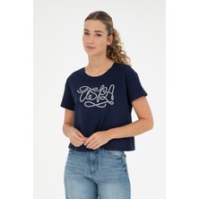 U.S. Polo Assn. Kadın Lacivert Tişört 50286053-VR033