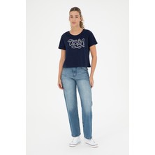 U.S. Polo Assn. Kadın Lacivert Tişört 50286053-VR033