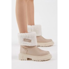 Kadın Içi Yünlü Rahat Kalıp Bot, Kaymaz Taban Kadın Bot