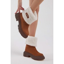 Kadın Içi Yünlü Rahat Kalıp Bot, Kaymaz Taban Kadın Bot