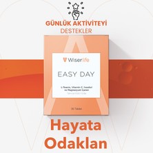 Wiserlife Easy Day L-Teanin, Vitamin C, İnositol ve Magnezyum İçeren Takviye Edici Gıda 30 Tablet