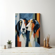 Lero Hobi Sayılarla Boyama Seti Numaralı Tuvale Gerili Fırça Boya Dahil Tam Set 40X50CM | Sanat Köpeği