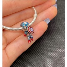 Lines Bijuteri Marvel The Avengers Captain America Charm