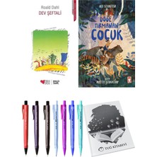 Göğe Tırmanan Çocuk ve Dev Şeftali 2'li Set + Hediyeli