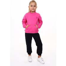 Toontoy Kız Çocuk Nakışlı Eşofman Takım