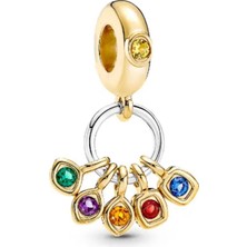 Lines Bijuteri Marvels The Avengers Infınıty Stones Yaşam Sallantılı Charm 925 Ayar Gümüş