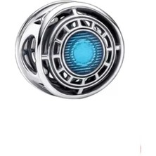 Lines Bijuteri Marvel The Avengers Iron Man Arc Reactor 925 Ayar Gümüş Charm