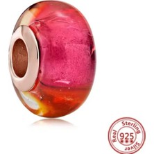 Lines Bijuteri Işıltılı Gün Batımı Murano Cam Charm