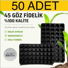 50 Adet 45 Göz Fide Viyol Ekonomik paket Fidelik Fide Altlığı fide Viyolü tohum yetiştirme kabı