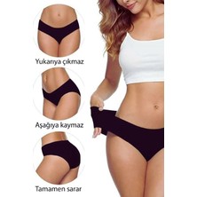 Papatya Lazer Kesim Siyah Külot 3'lü Paket