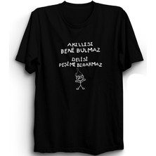 The Fame Akıllısı Beni Bulmaz - Delisi Peşimi Bırakmaz, Cin Ali, Siyah Unisex  Pamuk Tişört