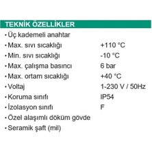 Taifu Grs 25/6-130 Sıcak Su Sirkülasyon Pompası Üç Hızlı / Kombi-Kazan-Boyler