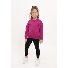 Toontoy Kız Çocuk Nakışlı Taytlı Takım