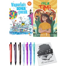 Iyilik Timi ve Vapurları Seven Çocuk 2'li Set + Hediyeli