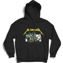 The Fame Metallica, Scene, Rock Metal Müzik Grubu, Unisex Pamuk Kapüşonlu Sweatshirt Hoodie