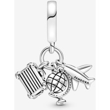 Hector Co Jewellery Uçak, Küre ve Bavul Sallantılı Charm