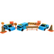 King Toys 12 Parça Mini Polis Oyun Seti